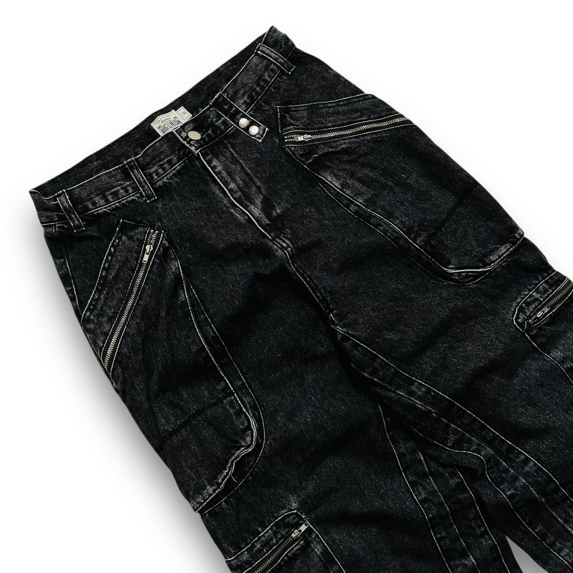 빅 유니온 유틸리티 멀티 포켓 흑청 데님 팬츠 상품이미지2