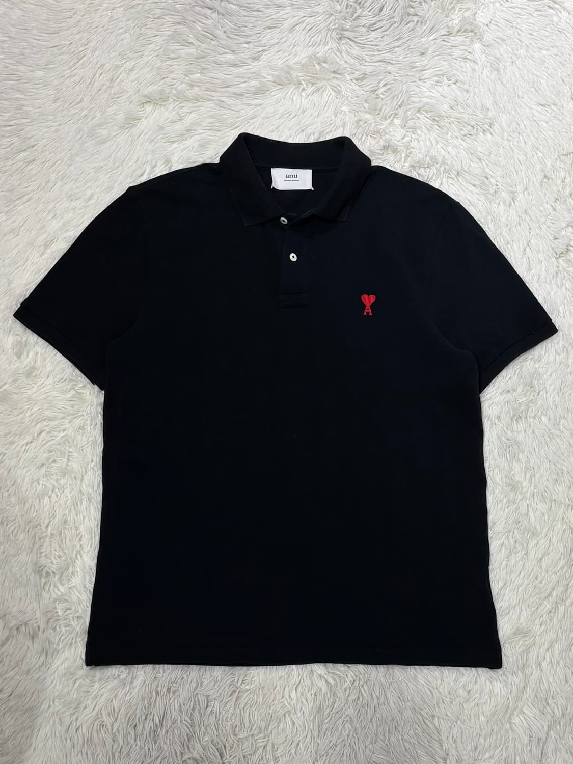 아미 스몰하트 반팔 카라티 상품이미지3