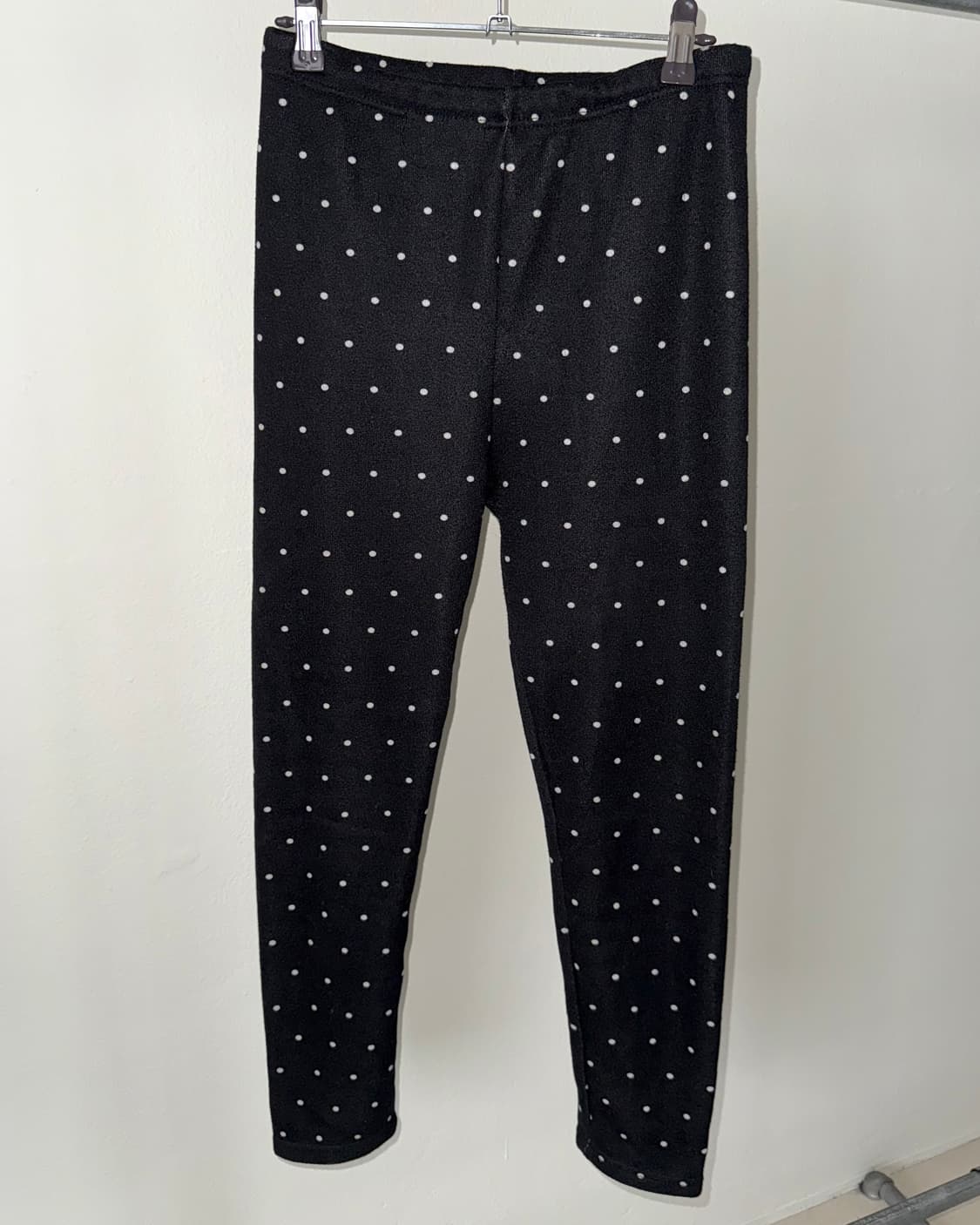 빈티지 도트 기모 스타킹 상품이미지2