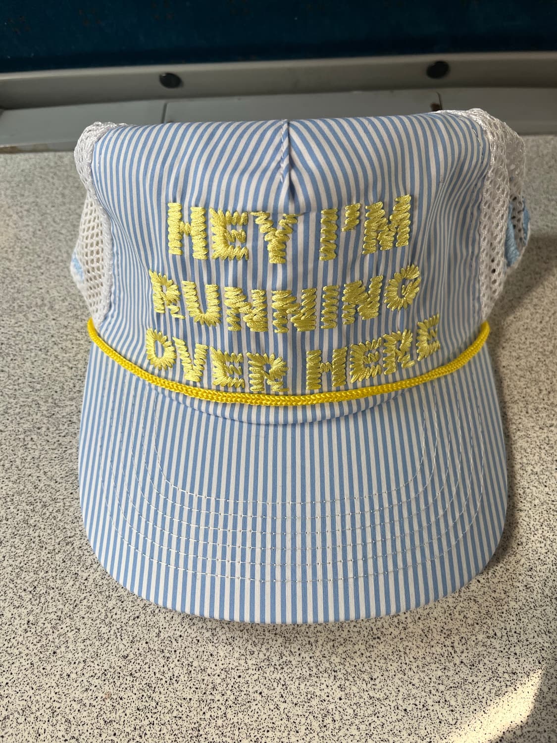 🔥정가판매 알렉스조노 헤이, 아임 러닝 오버 히어 트러커 스트라이프 상품이미지5