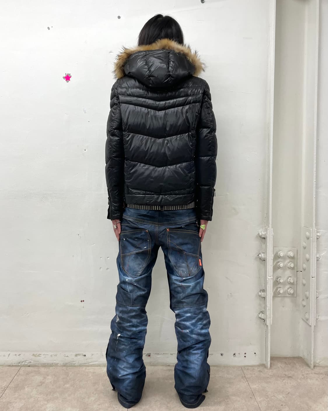 Chic Glossy Black Padded Jacket 상품이미지5