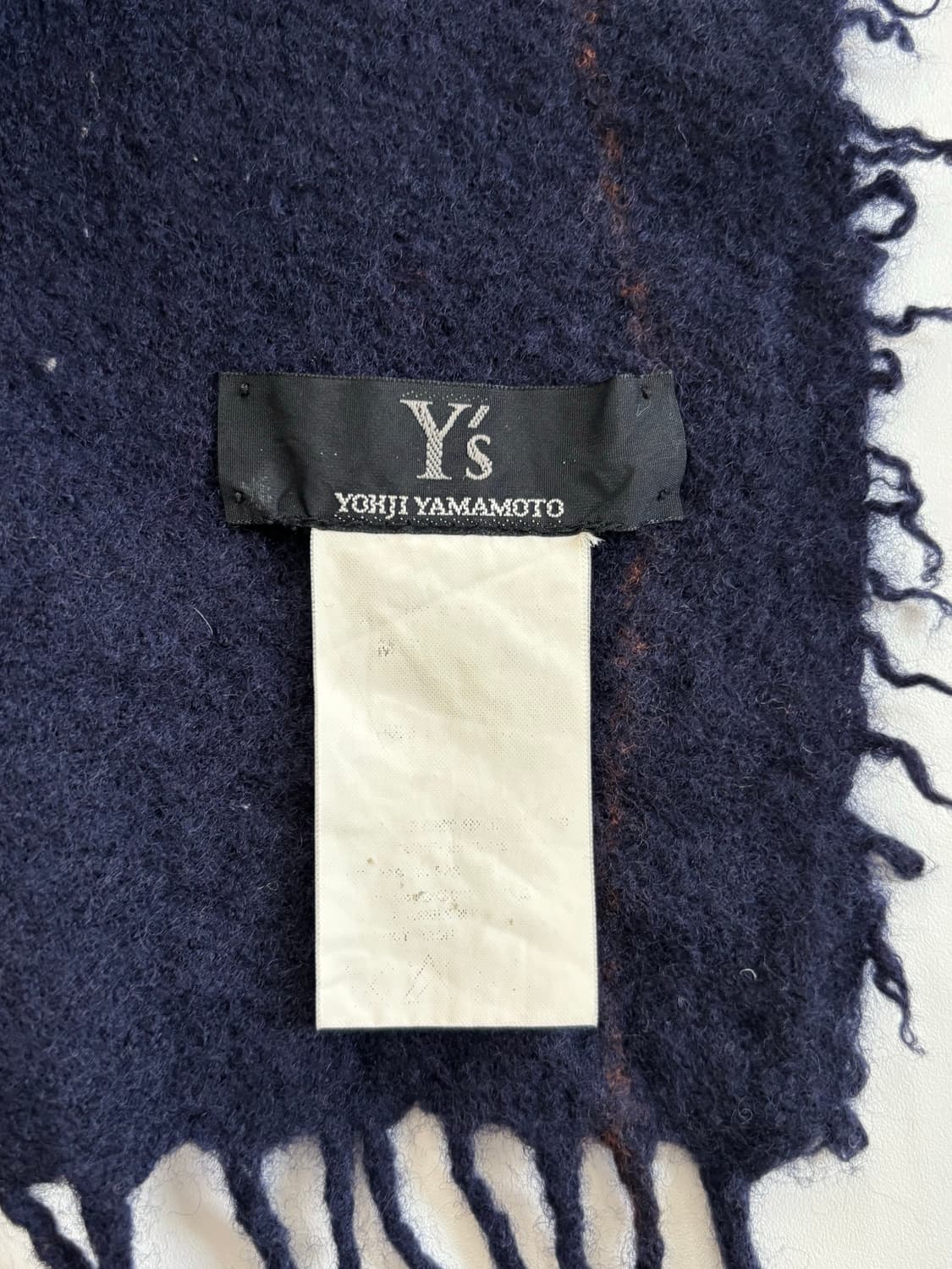 Y’s 요지야마모토 네이비 머플러  상품이미지4