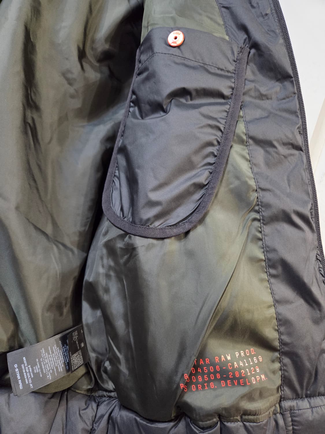 G-Star RAW 블랙 패딩 후드 점퍼 상품이미지8