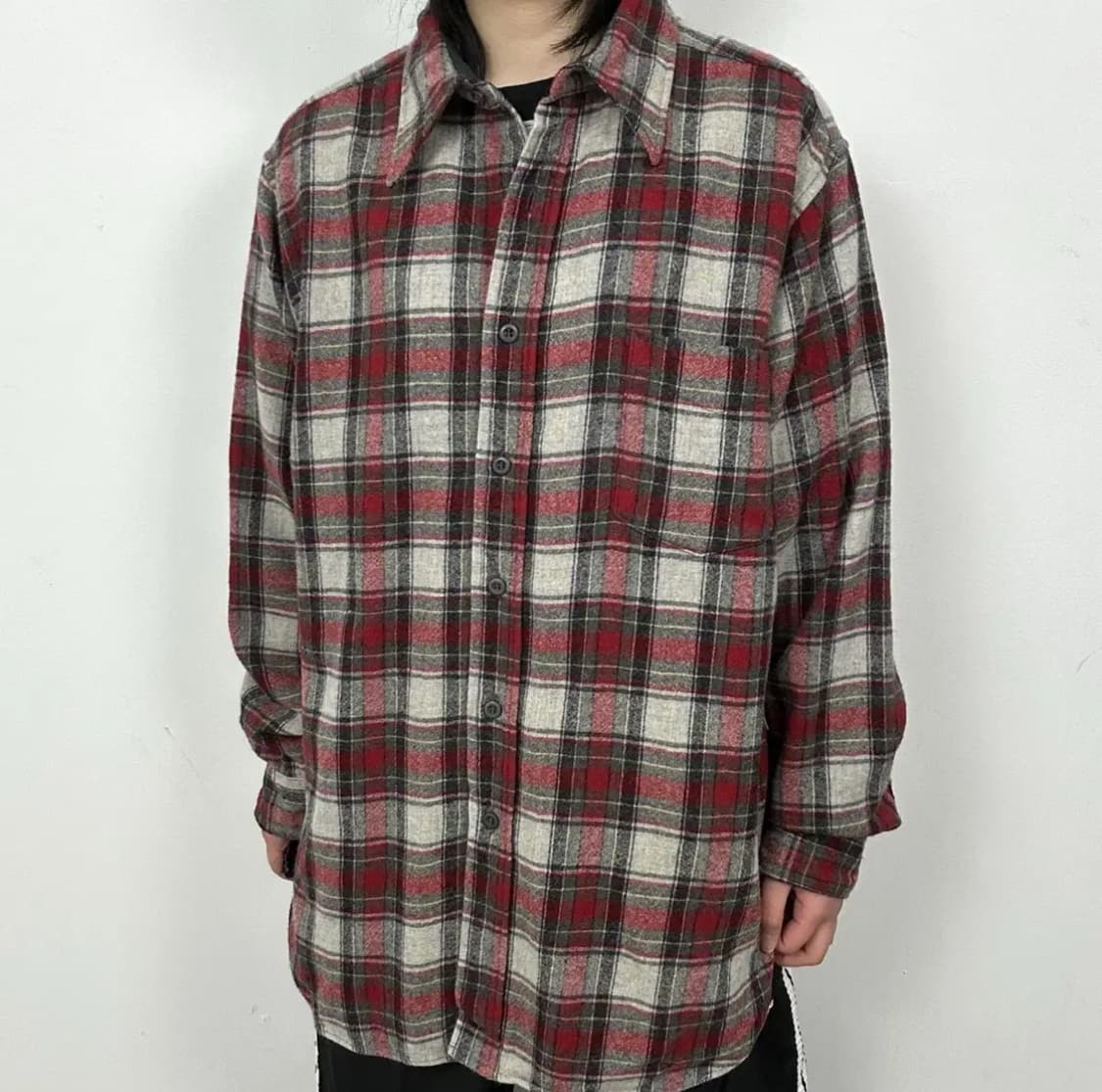 80-90s Pendleton 펜들턴 체크 울 셔츠 상품이미지6