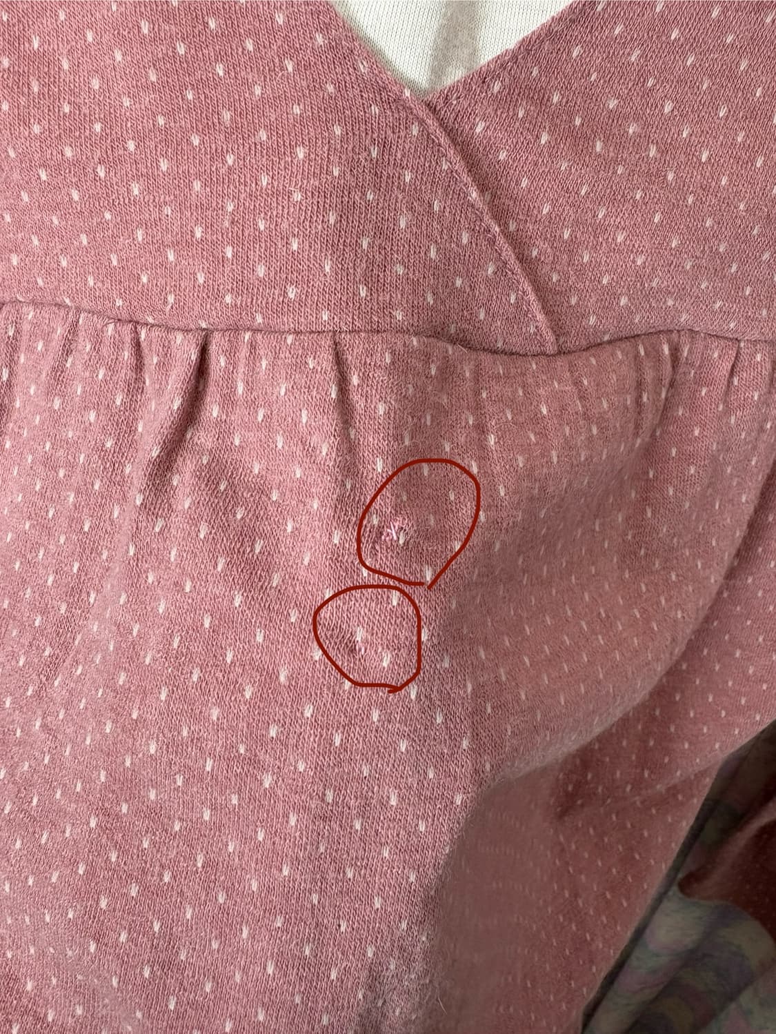 핑크 도트 목폴라 티셔츠 상품이미지8