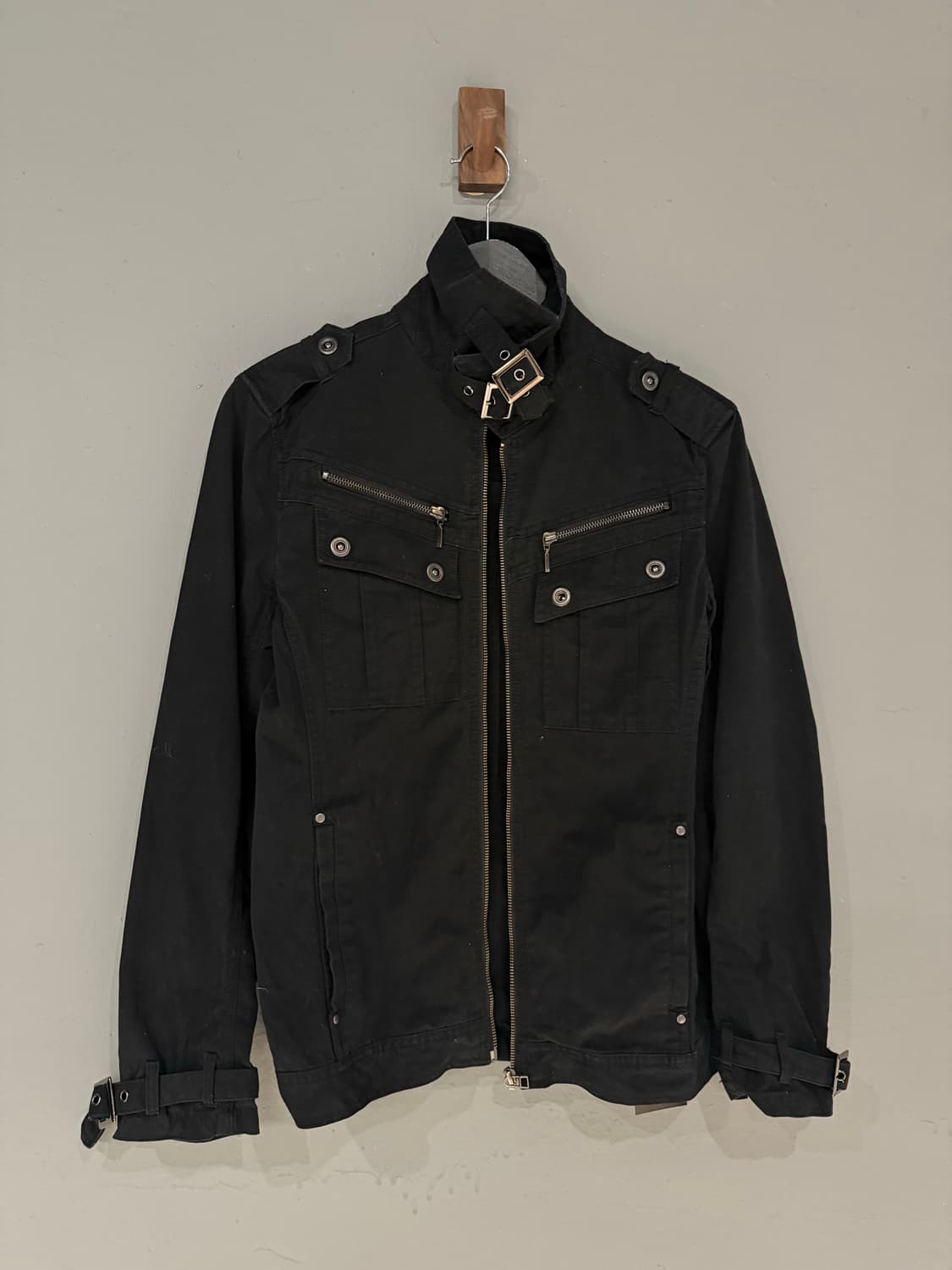 2-buckle detail zipper pocket jacket 상품이미지7