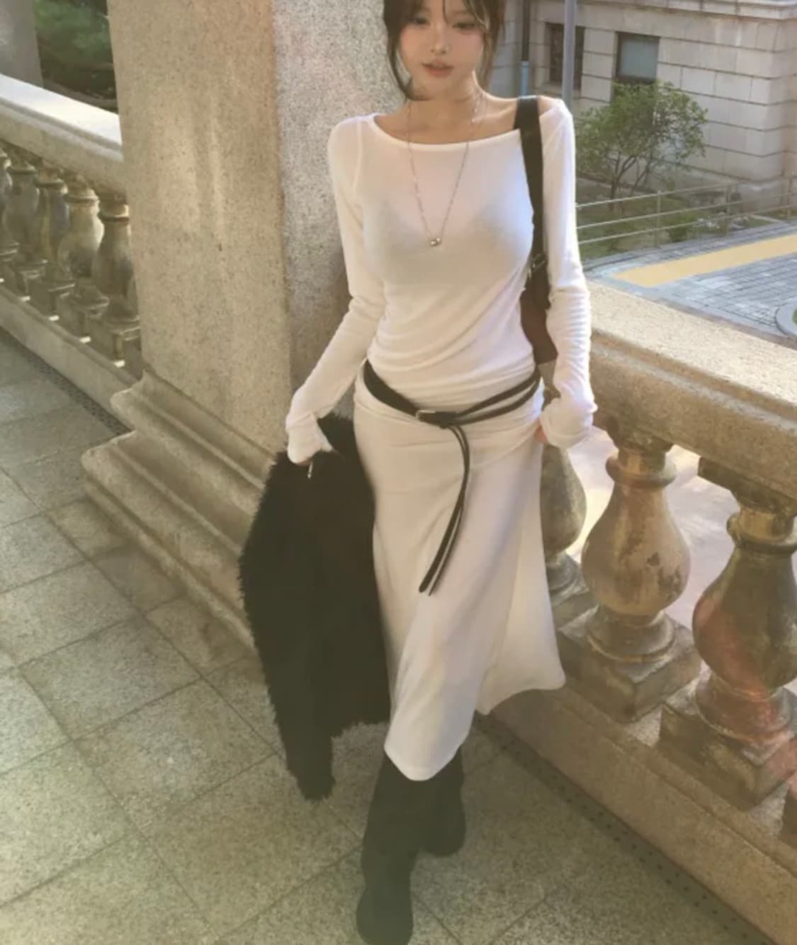 soand 니트 원피스 상품이미지1