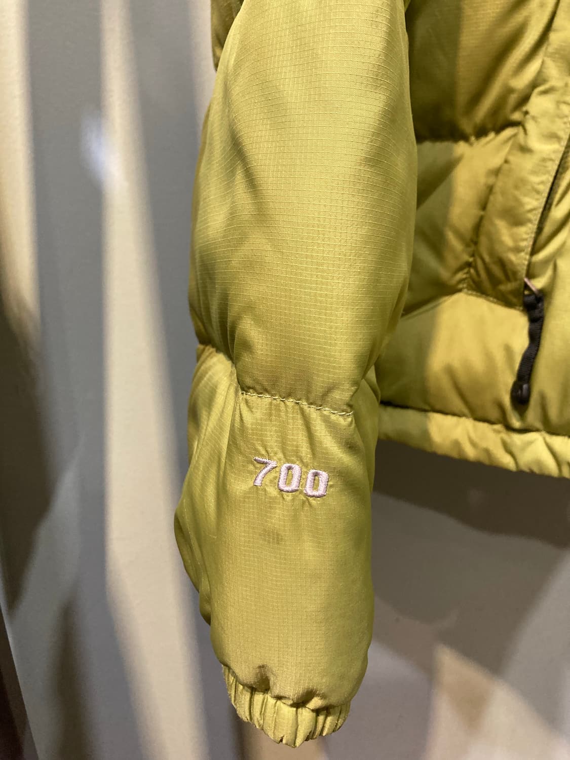 노스페이스 제팬라인 센터로고 눕시 연두/그레이 M 상품이미지4