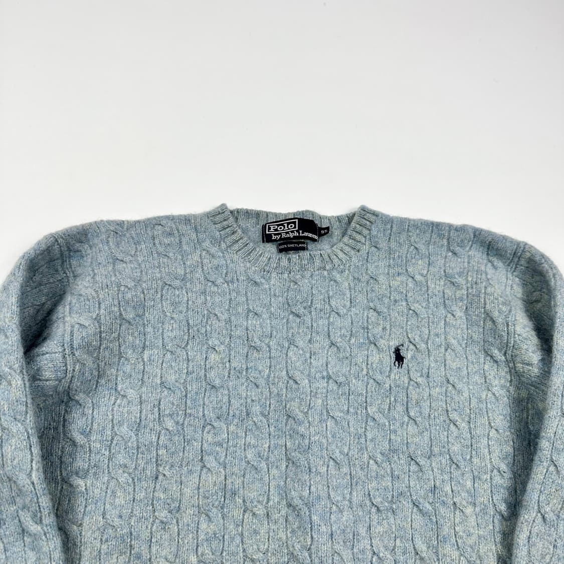 폴로 랄프로렌 클래식 셰틀랜드 울 케이블니트 여성M 상품이미지2