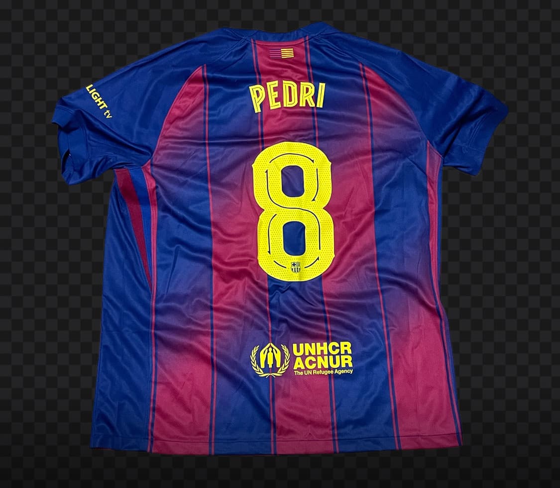 2526 바르셀로나 홈 유니폼 페드리 마킹+챔스 패치 XL 상품이미지2