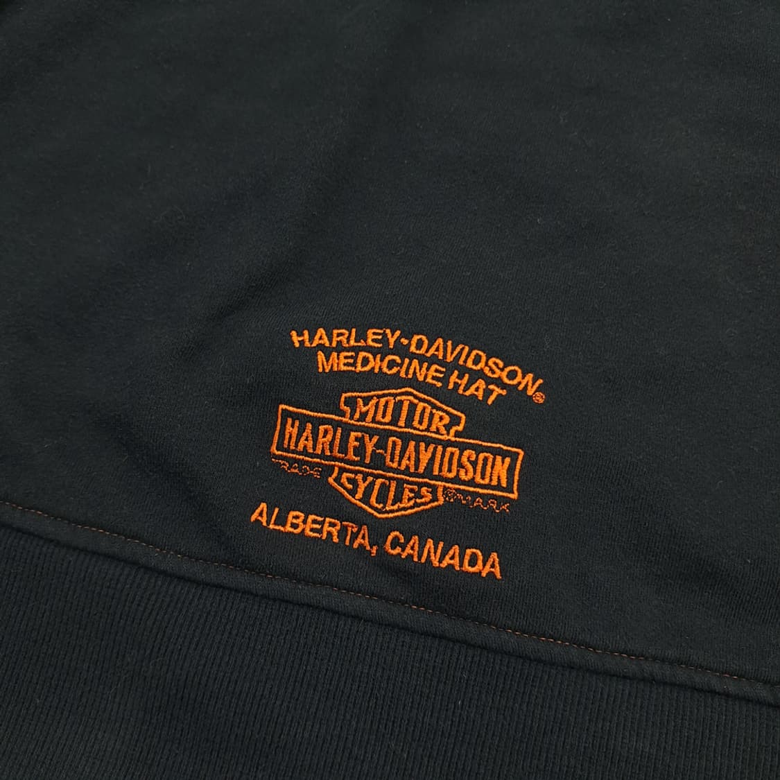 CN770 L 할리데이비슨 메디슨햇 알버타 한정판 기모 후드 블랙 상품이미지7