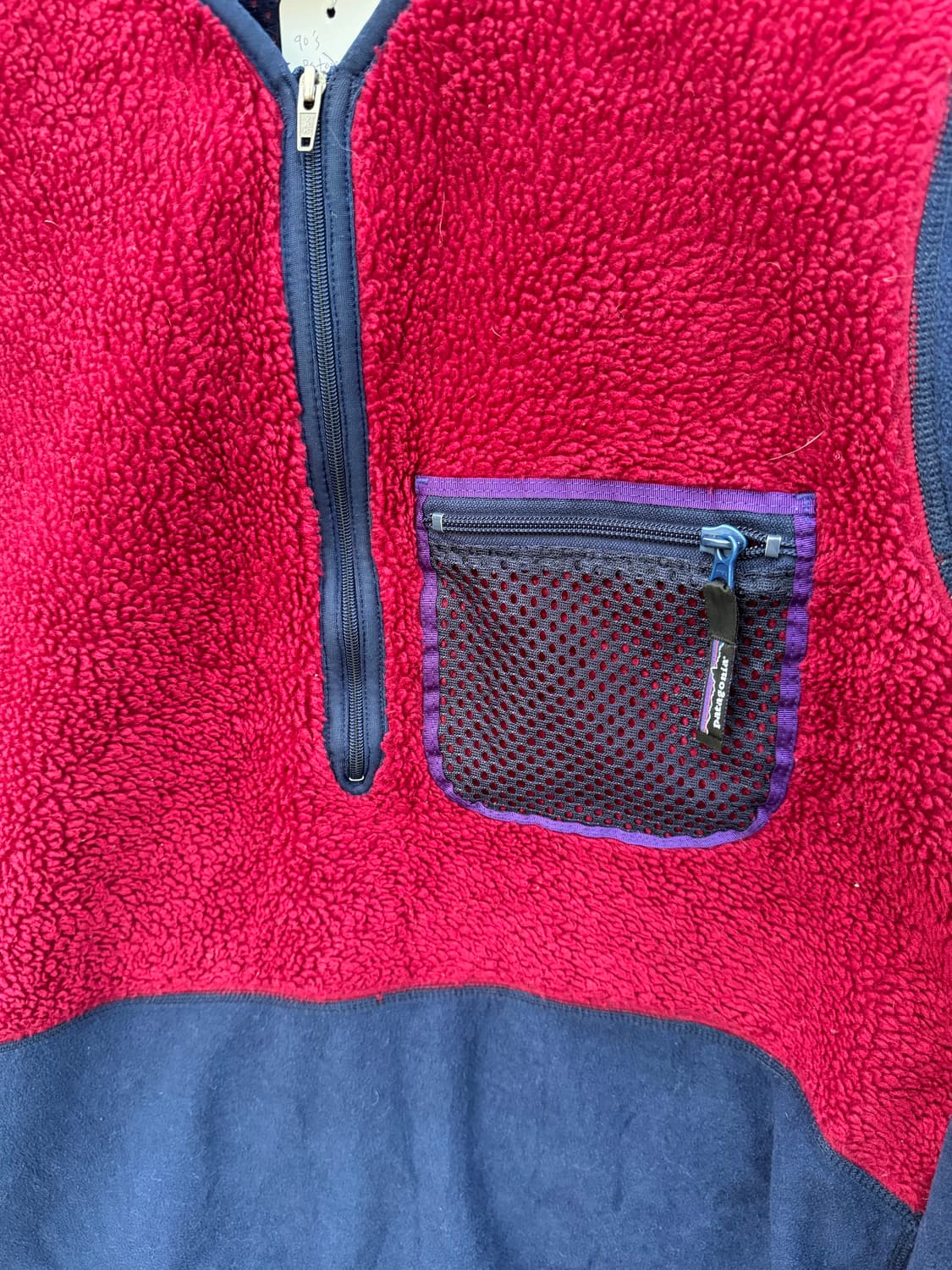 90s 파타고니아 usa 신칠라 딥파일 아쿠아퍼 풀오버 플리스 카약 상품이미지4