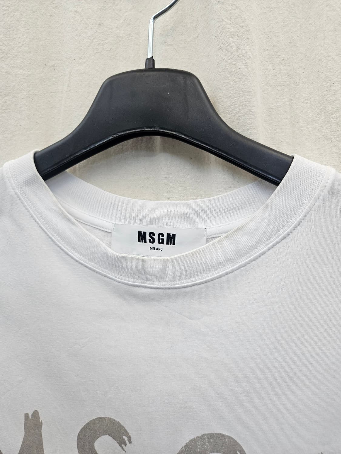 MSGM MILANO 화이트 반팔 티셔츠 상품이미지3