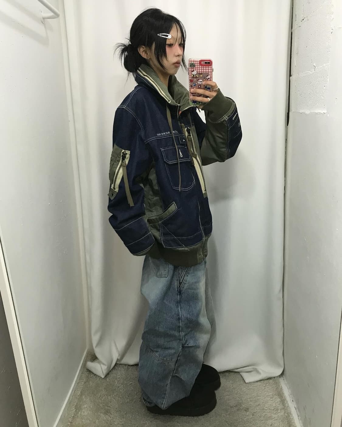 Avirex Type Blue Denim Ma-1 JK 상품이미지4