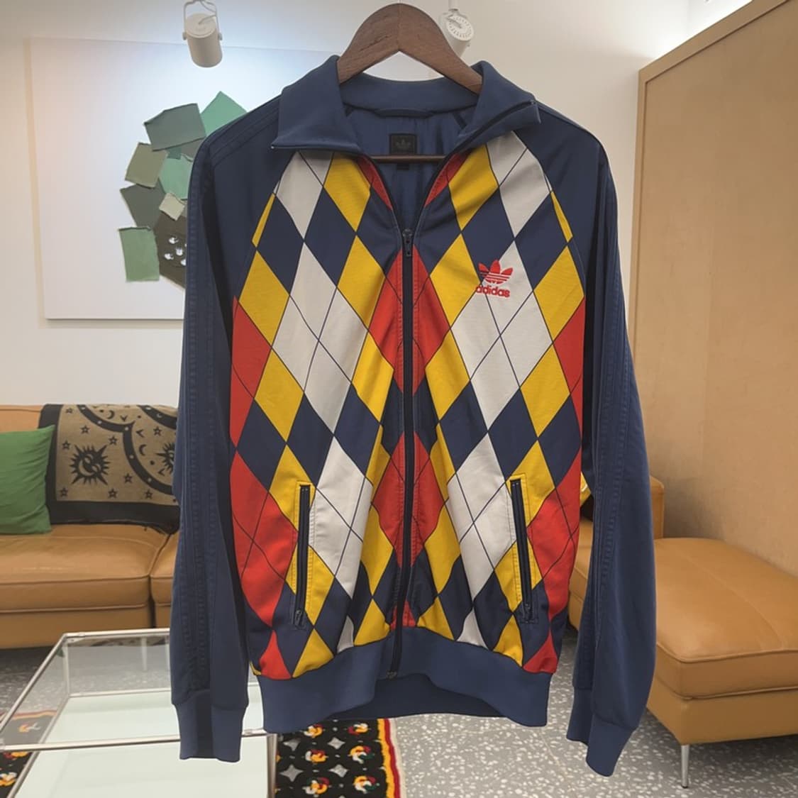 아디다스 희귀 키치 다이아몬드 아가일 져지 집업 105 C07864 상품이미지3