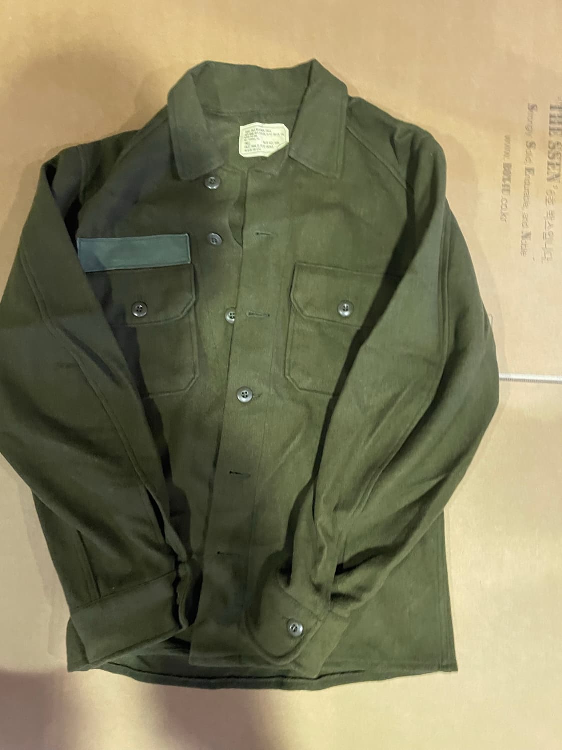 미군 울셔츠 S  데드스탁 상품이미지1