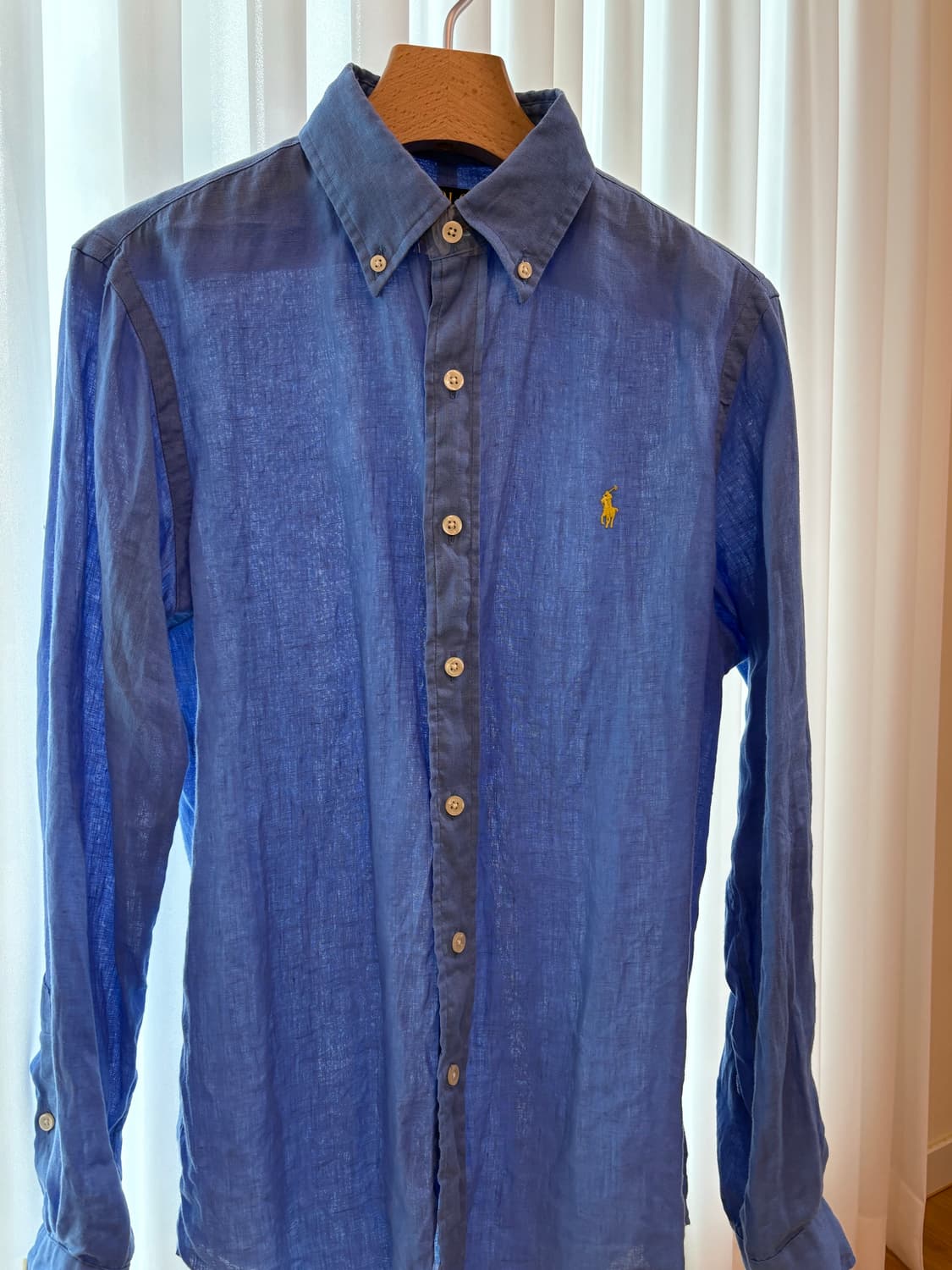 폴로 랄프로렌 린넨 셔츠 커스텀핏 s 상품이미지3