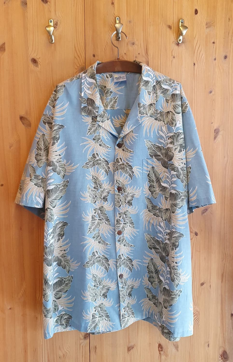 130(4XL).하와이안 셔츠(라이트블루) 상품이미지1