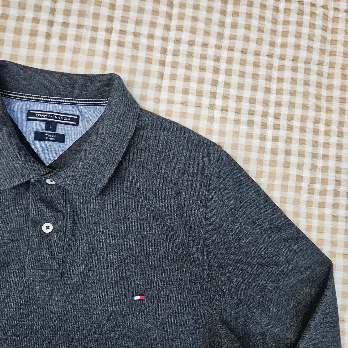타미힐피거 긴소매 카라티 남자100 상품이미지3