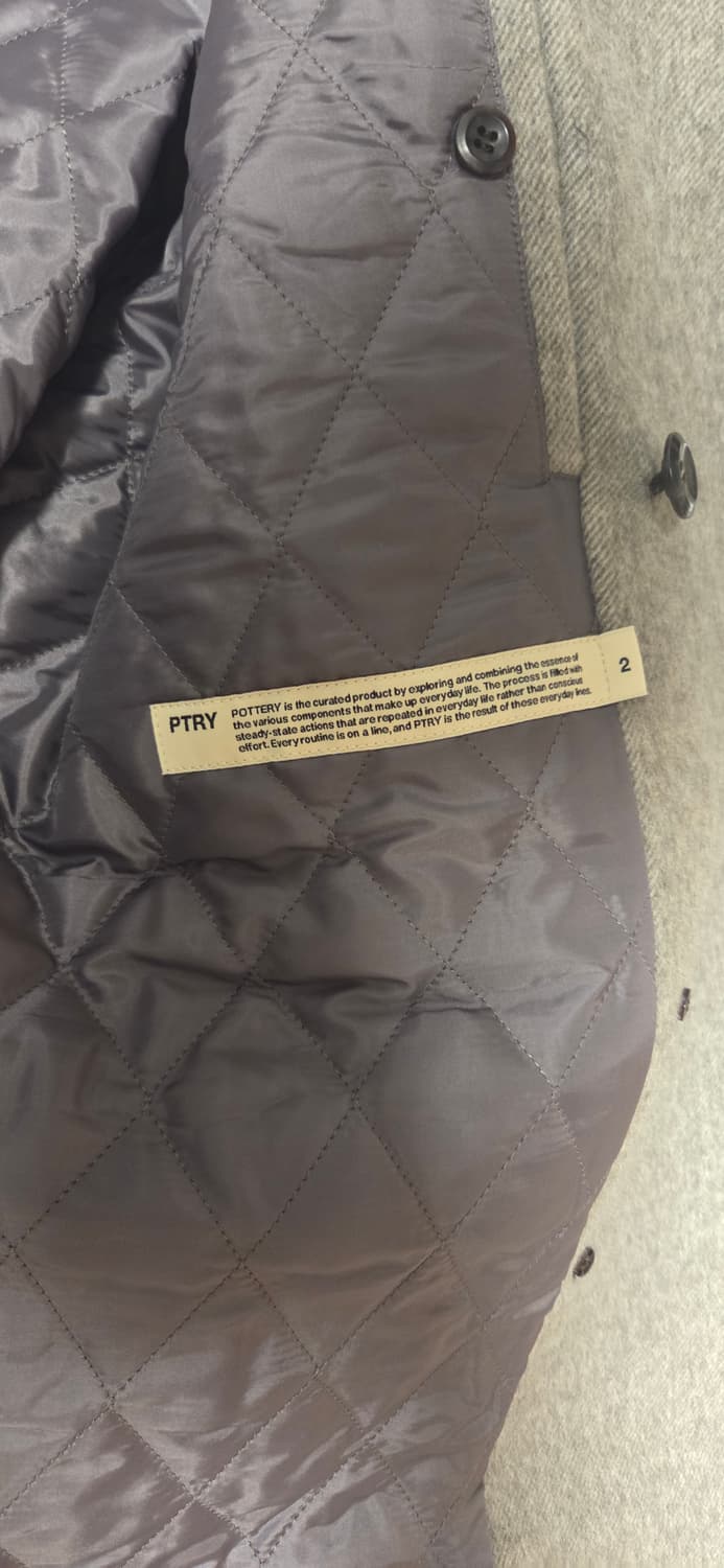 [새상품] 포터리 남성 피코트 미드그레이 사이즈 2 팝니다 상품이미지9