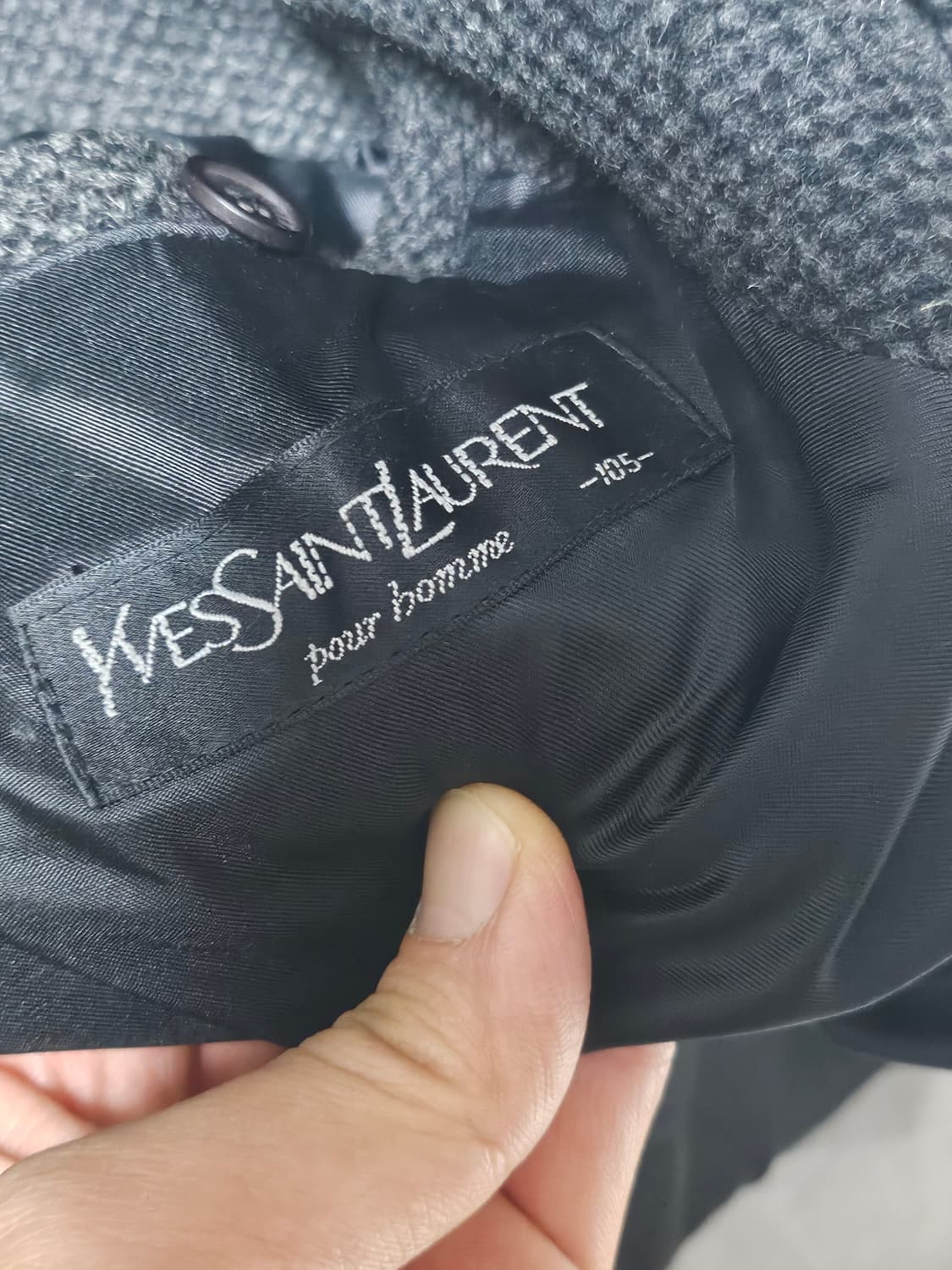 입생로랑 헤링본 반코트 105 상품이미지4