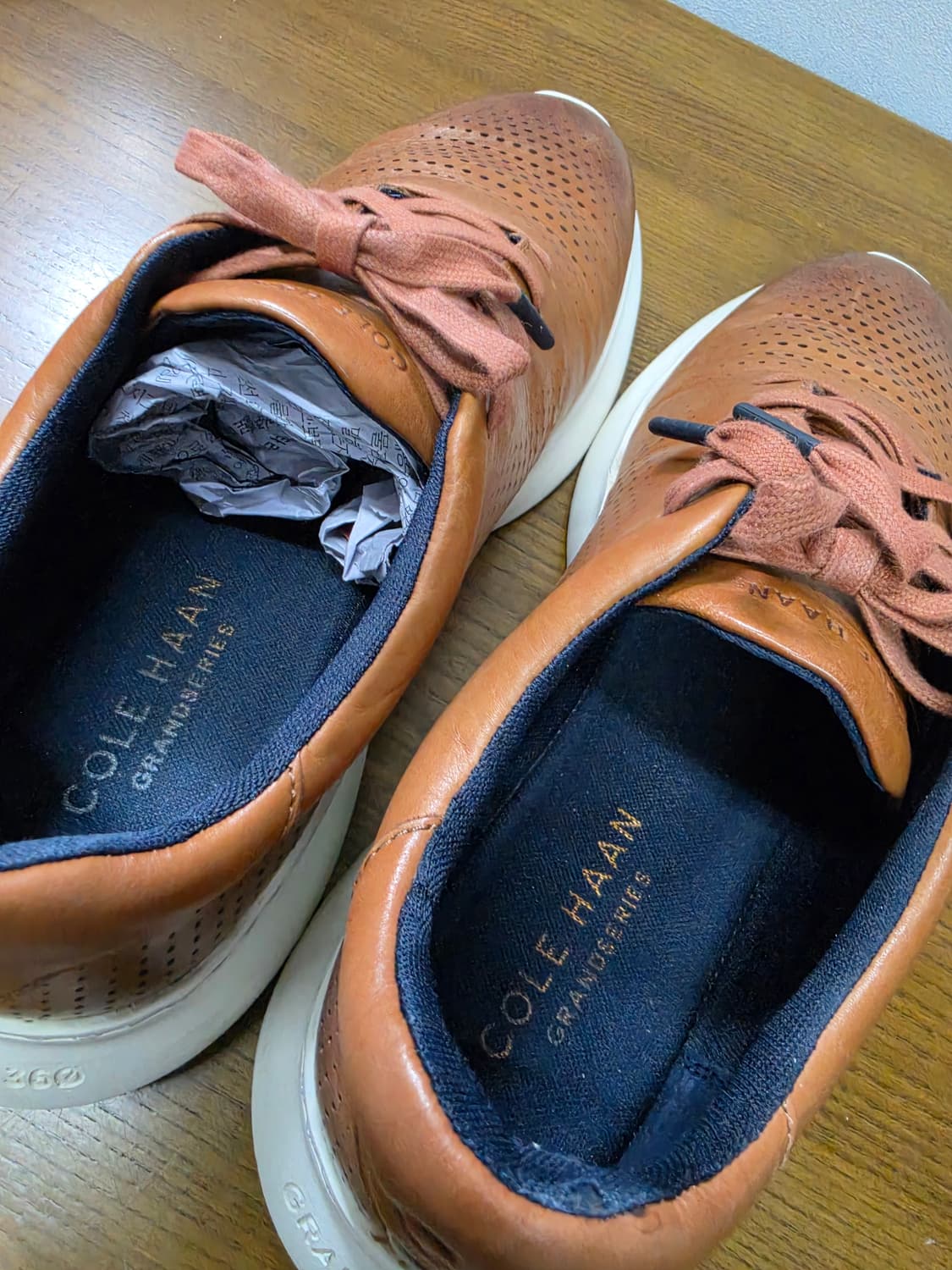 콜한 GRANDSERIES 브라운 가죽 스니커즈 상품이미지7