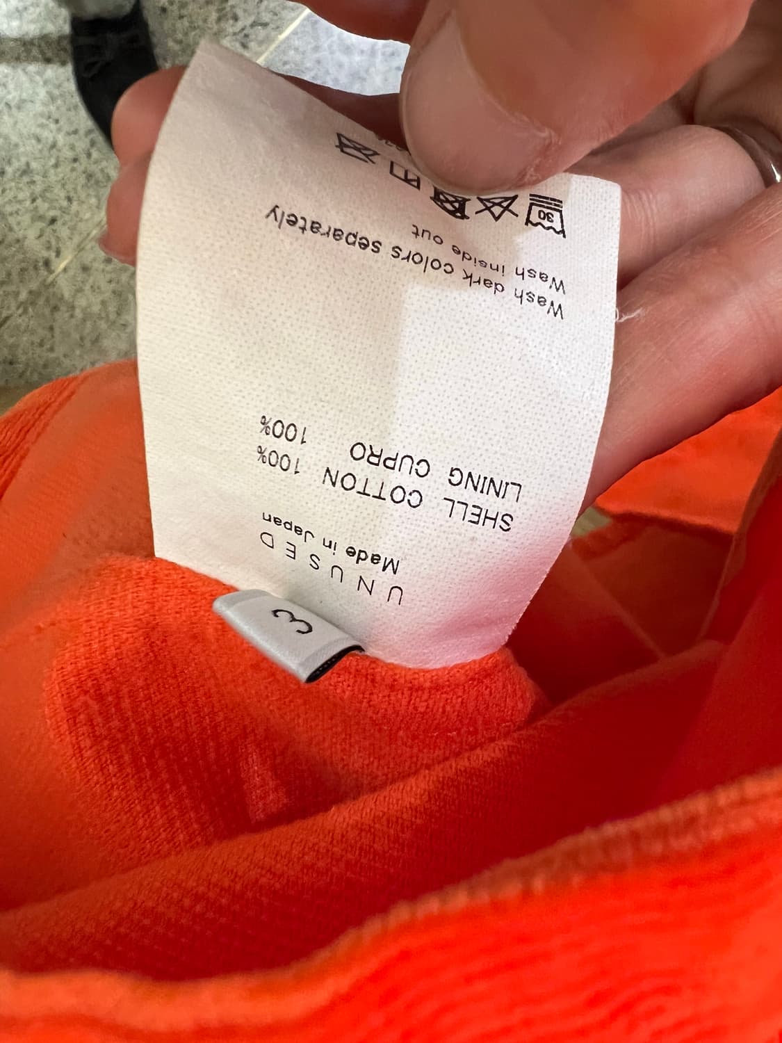 언유즈드 오렌지 코듀로이 셔츠 자켓 3사이즈 상품이미지5