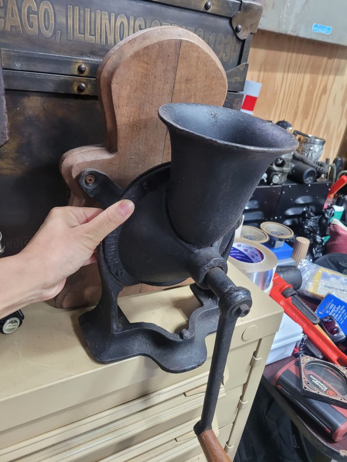 영국 앤틱 주물 커피 그라인더 상품이미지2