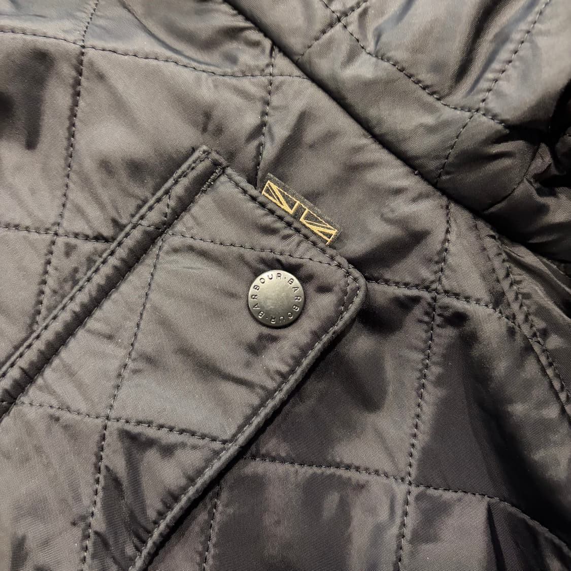 [XL] 바버 인터네셔널 아리엘 폴라퀄트 블랙 퀼팅 자켓 D67 상품이미지5