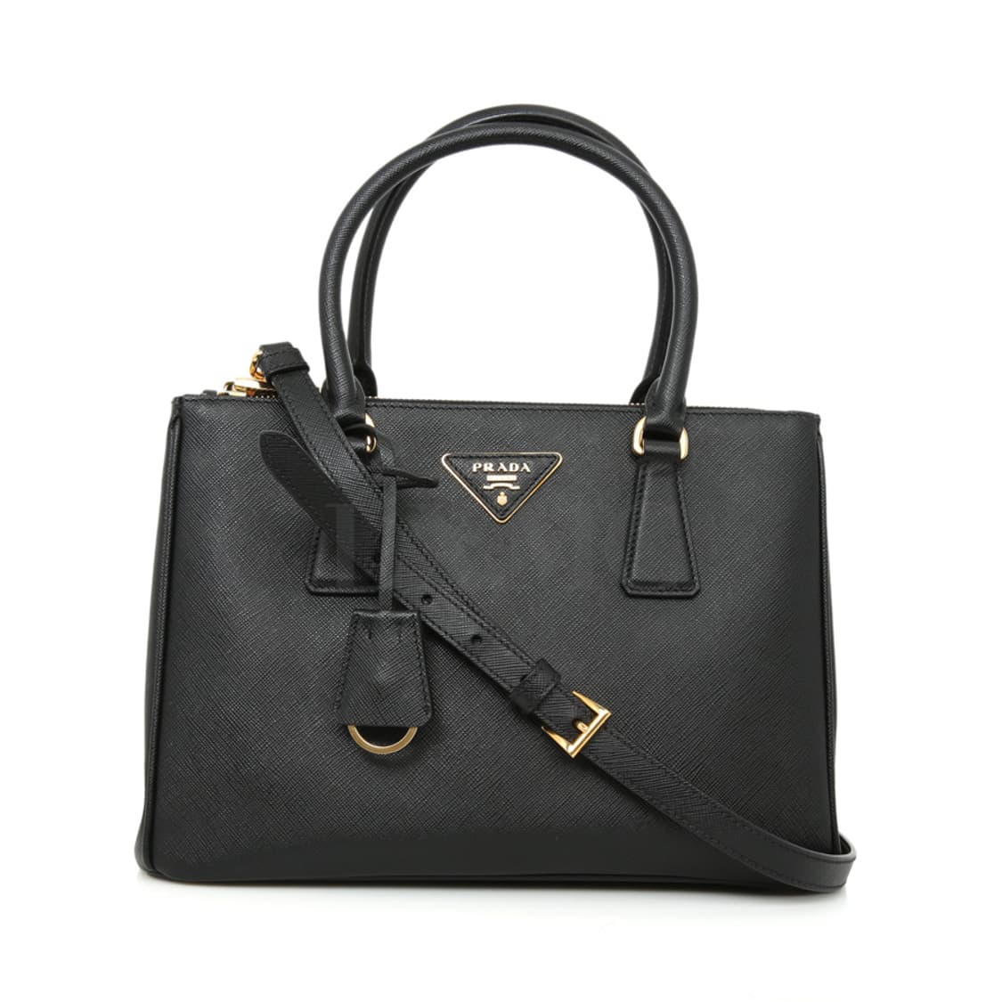 프라다 사피아노 갤러리아 백 1BA863 블랙 금장 상품이미지1