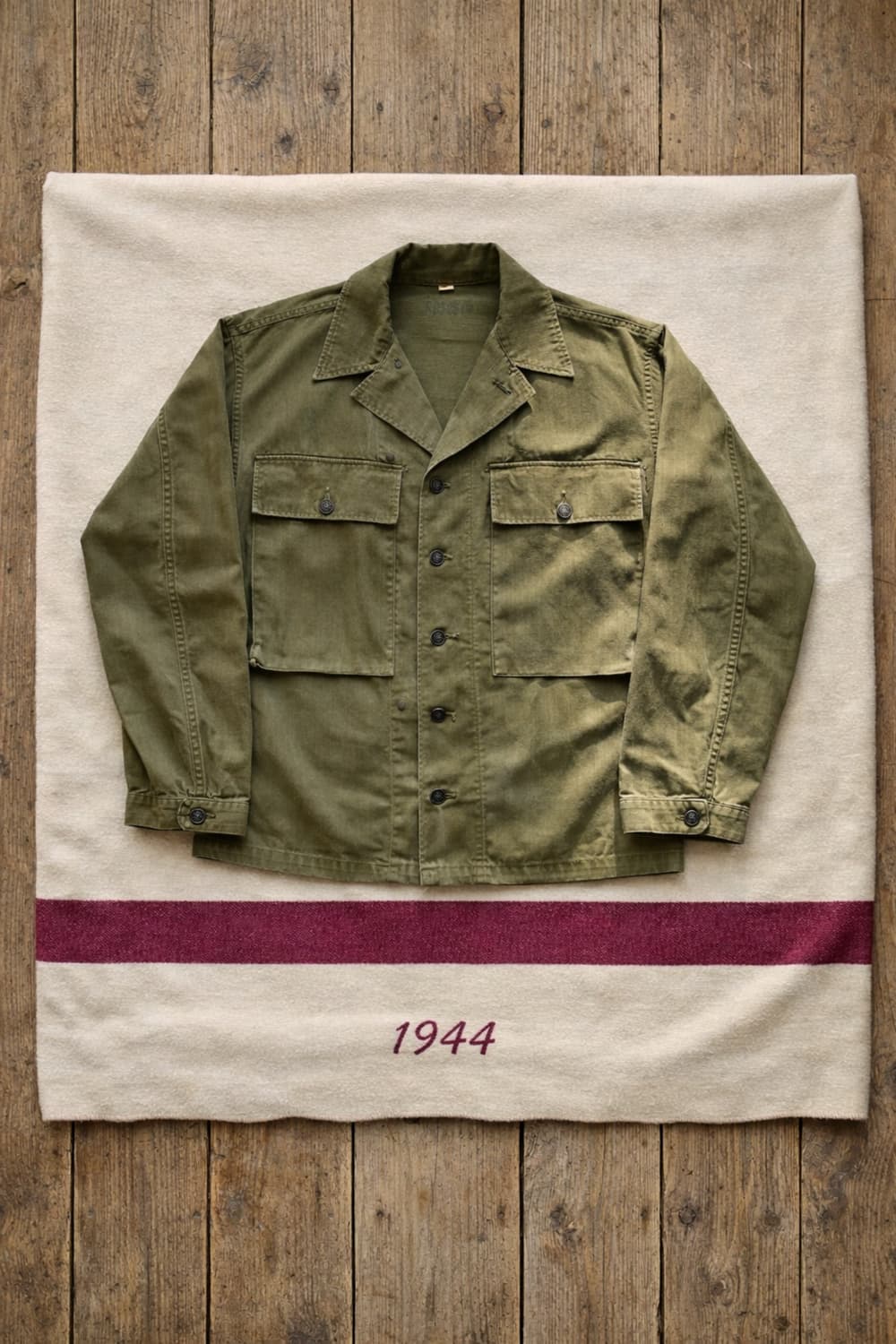 40's WW2 미군 M-43 HBT 셔츠 36R(100~103) 상품이미지1