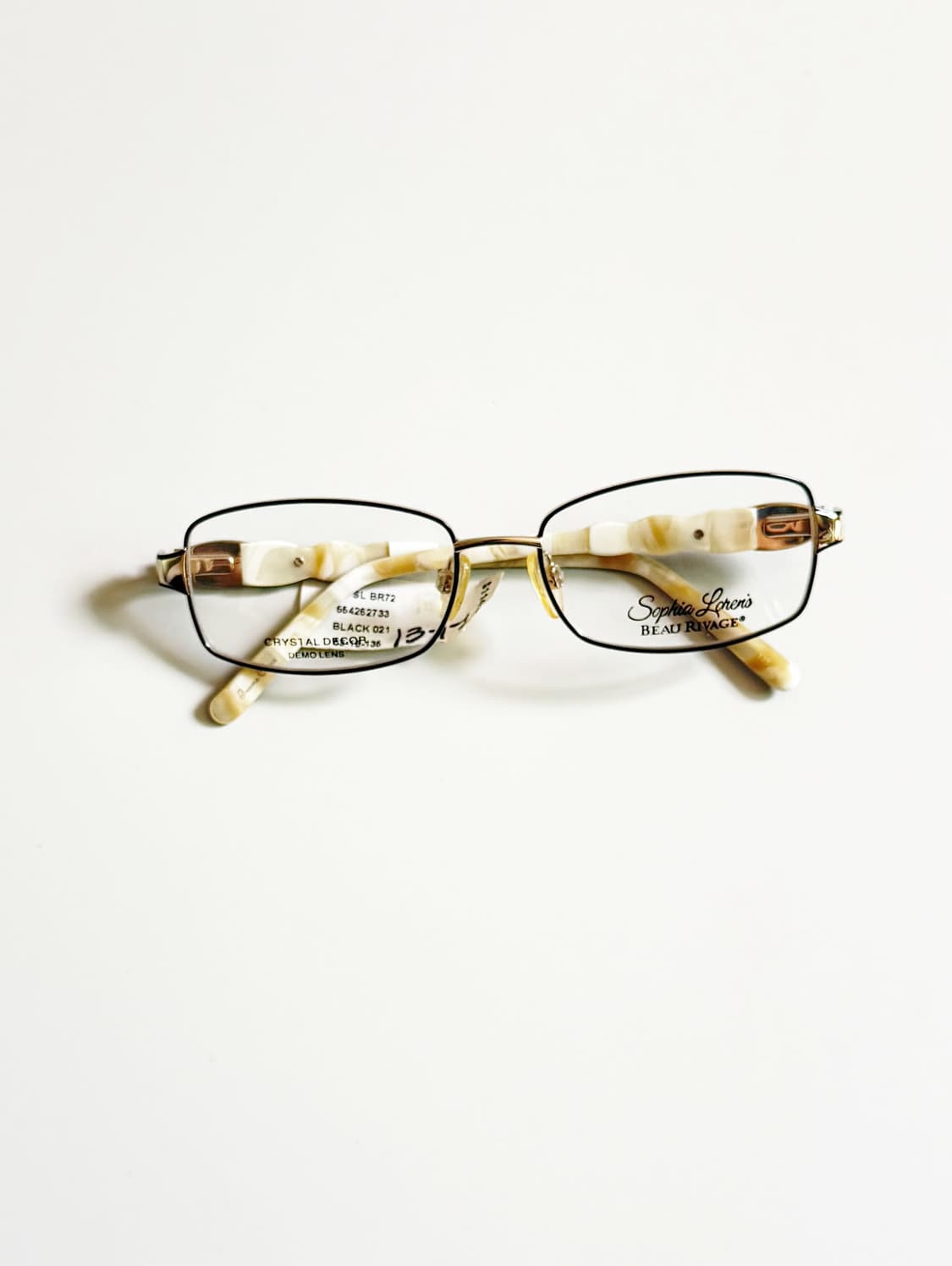 SOPHIA LOREN 슬림 스퀘어 메탈 프레임 빈티지 안경 상품이미지2