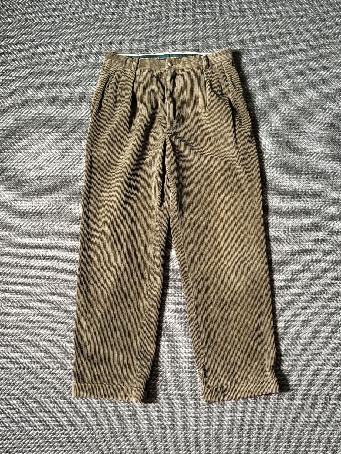 (30) 90s 노티카 투플리츠 와이드 웨일 코듀로이 팬츠 상품이미지1