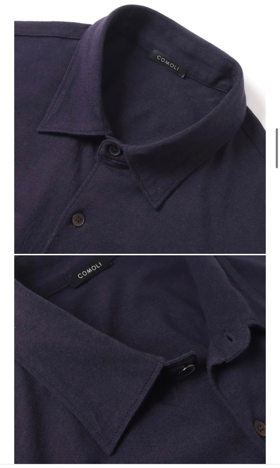 코모리 코튼 저지셔츠 네이비 3 상품이미지3