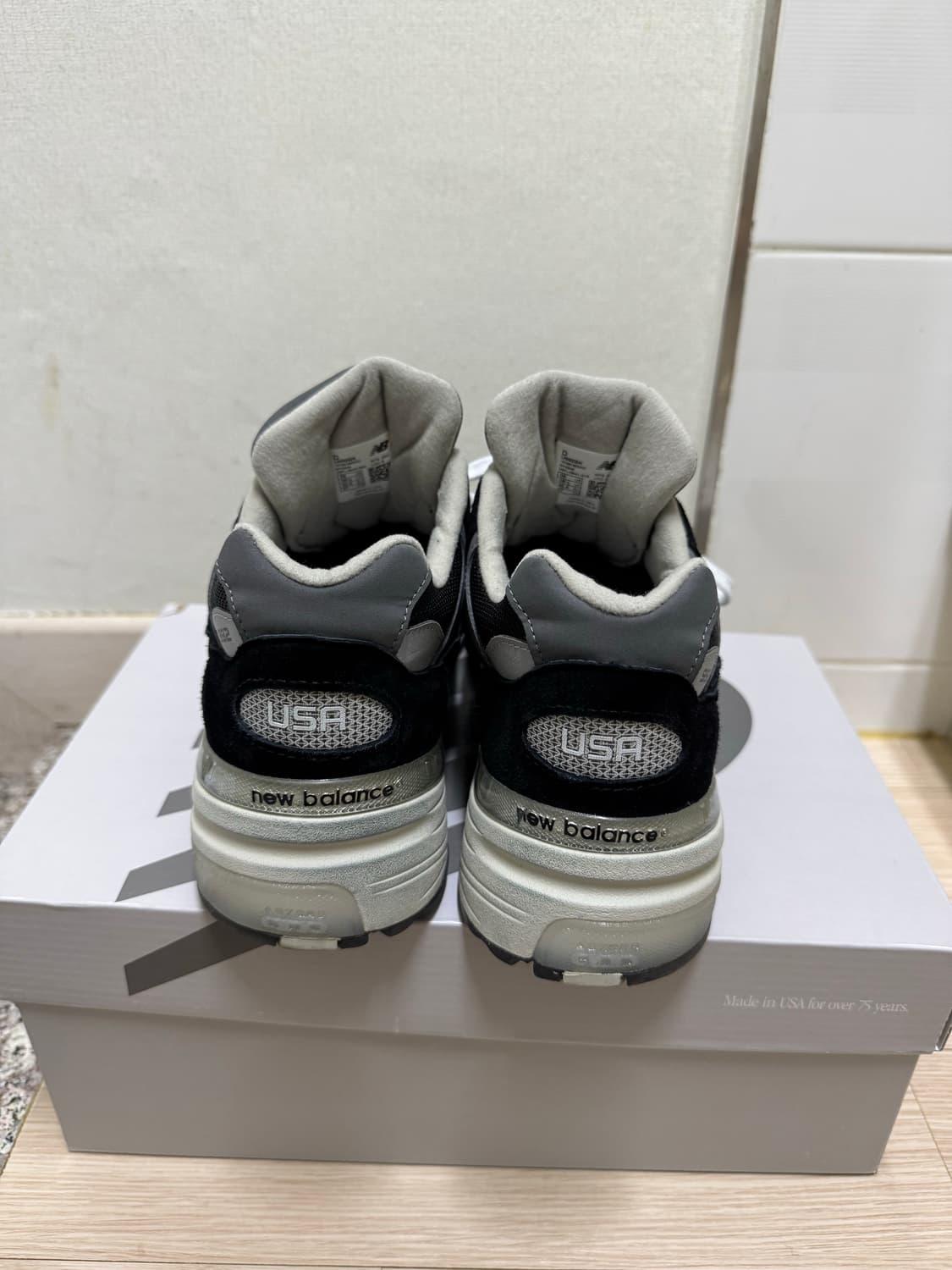 (270)뉴발란스 992 블랙/그레이 상품이미지3