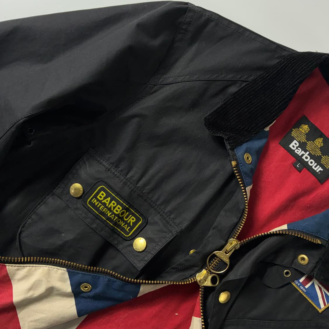 Barbour  바버 유니온 잭 왁스 자켓 상품이미지5