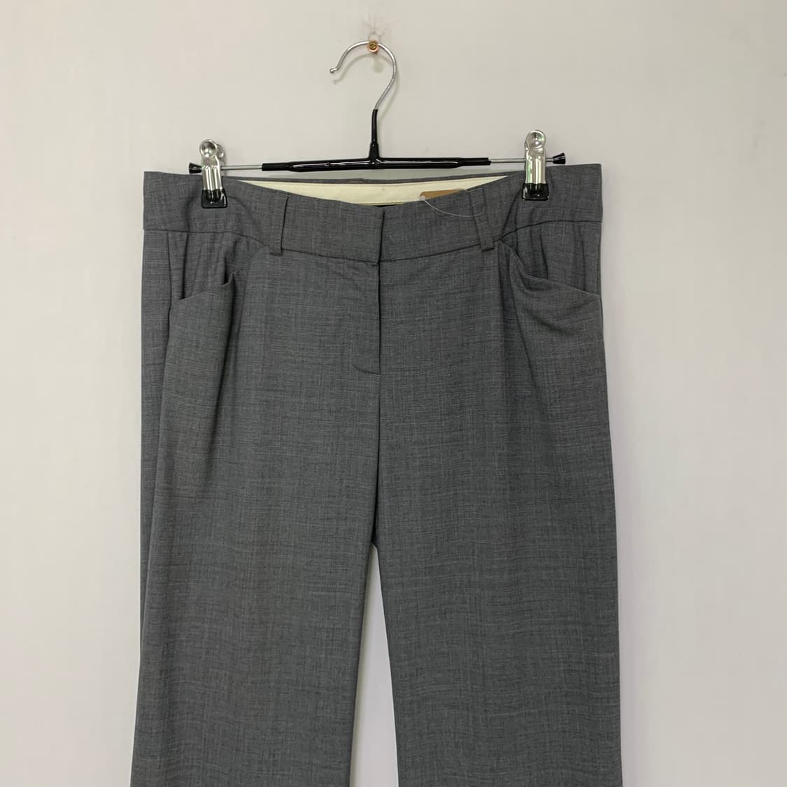 띠어리 세미 부츠컷 울 슬랙스 팬츠 27-28인치 그레이 여성 정장바지 상품이미지2