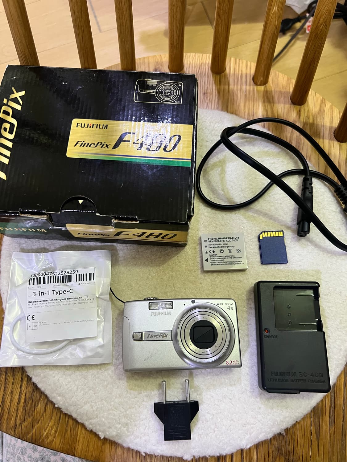 풀박스) 후지필름 파인픽스 f480 실버 빈티지 디카 상품이미지1