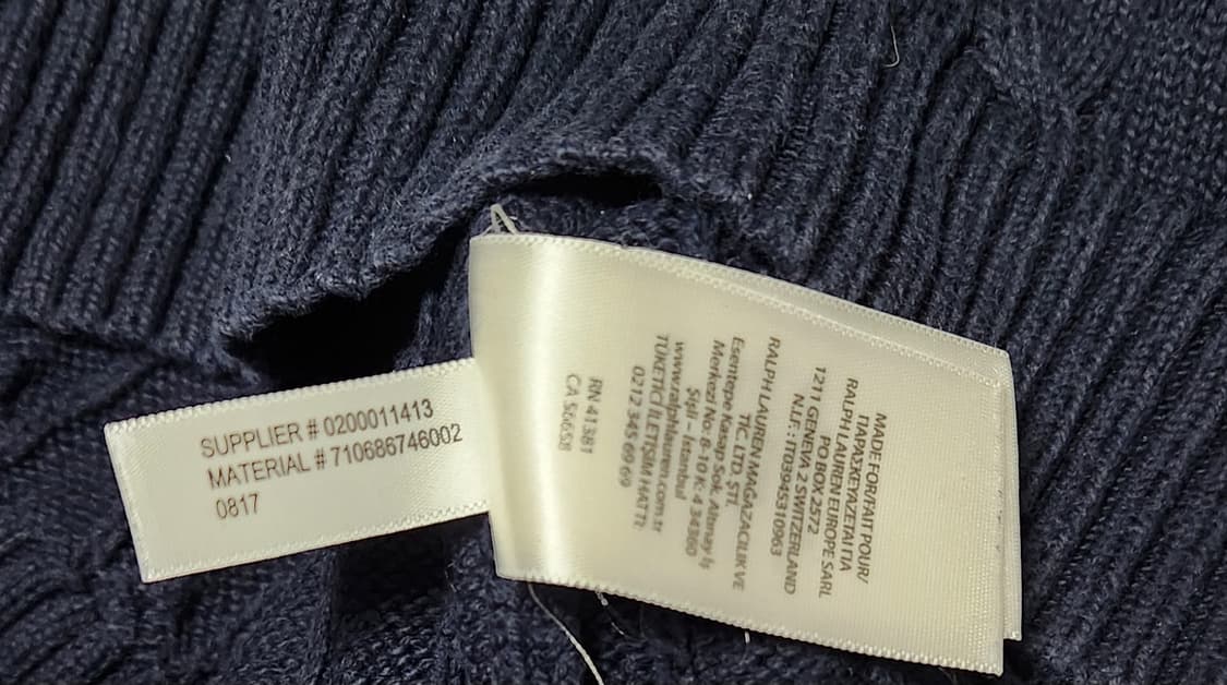 폴로 랄프로렌 꽈배기 니트 상품이미지6