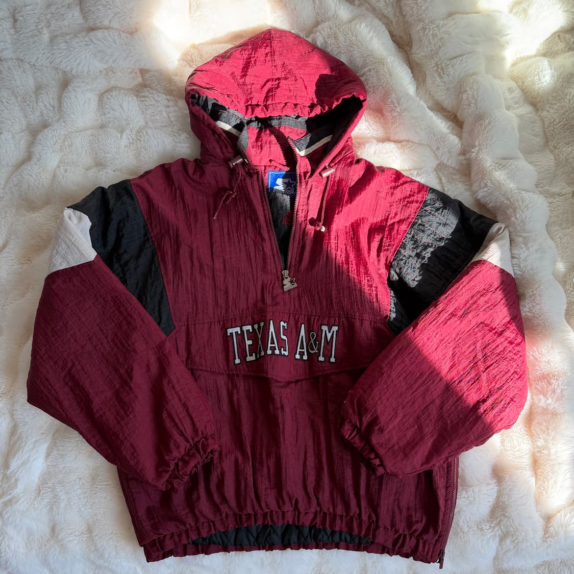 Starter Texas A&M Aggies 풀오버 아노락 재킷 상품이미지2