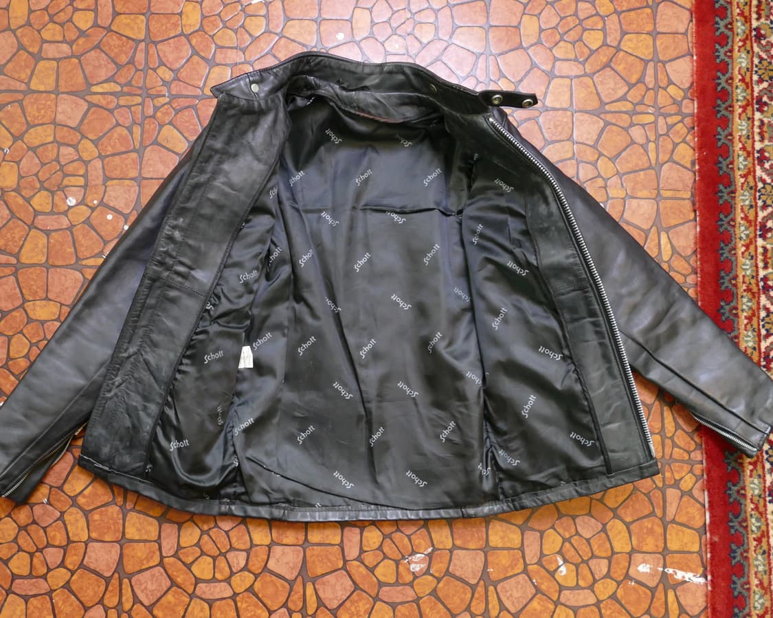 [M ]쇼트 Schott USA 빈티지 싱글 라이더 가죽자켓 상품이미지3