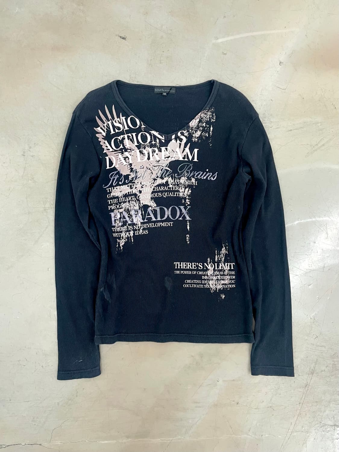 Lettering y2k Printing long Sleeve T 상품이미지2