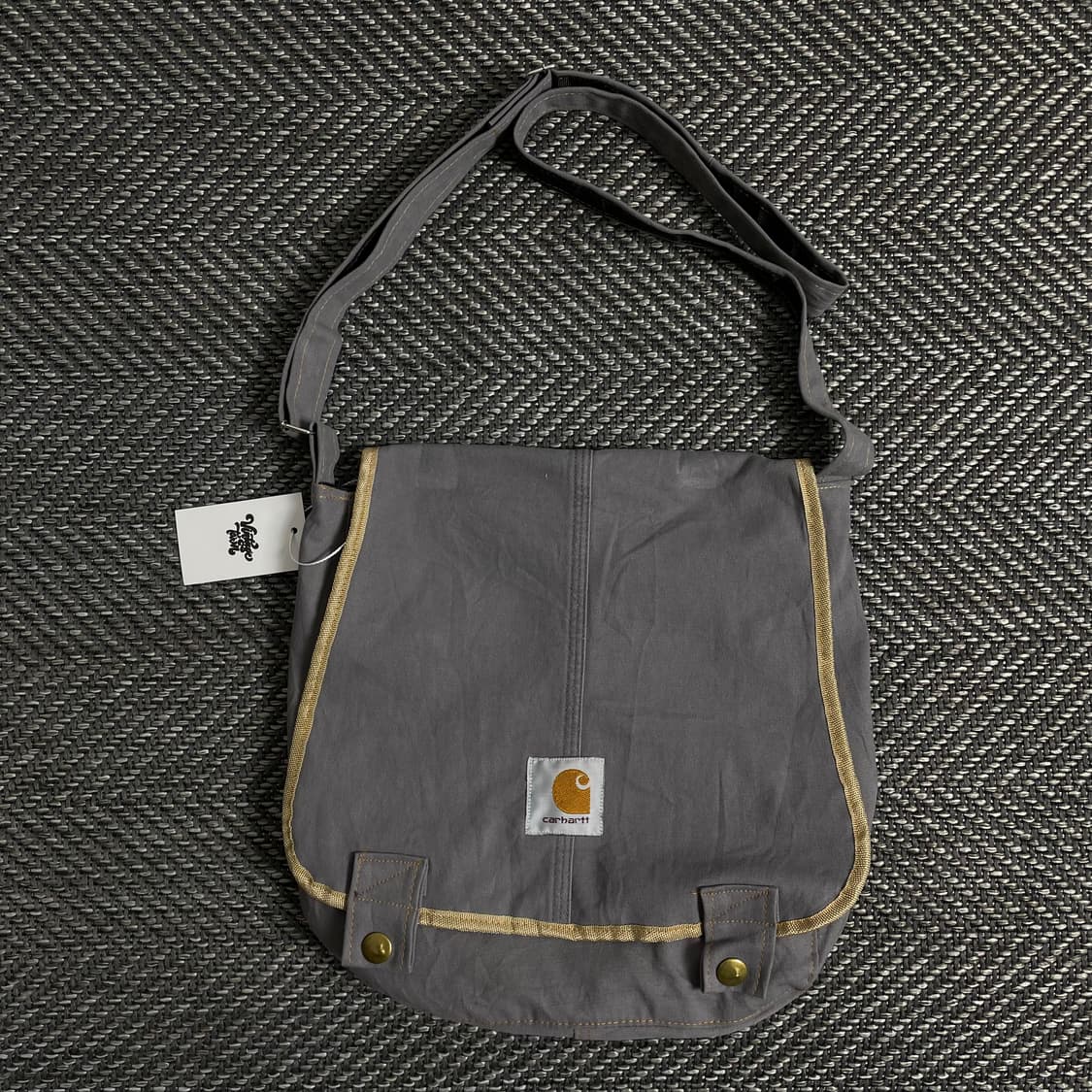 칼하트 리메이크 캔버스 크로스백 올리브y 2837 상품이미지2