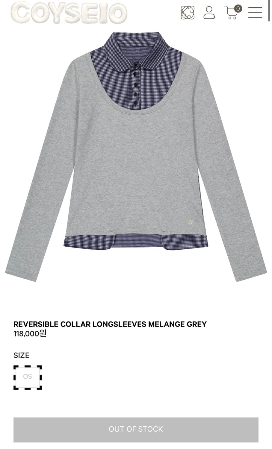 코이세이오 레이어드 롱슬리브 상품이미지1