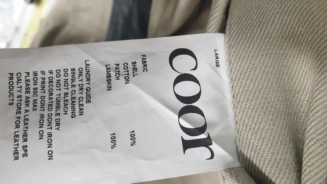 COOR 남성 코튼워크 자켓 L 상품이미지6