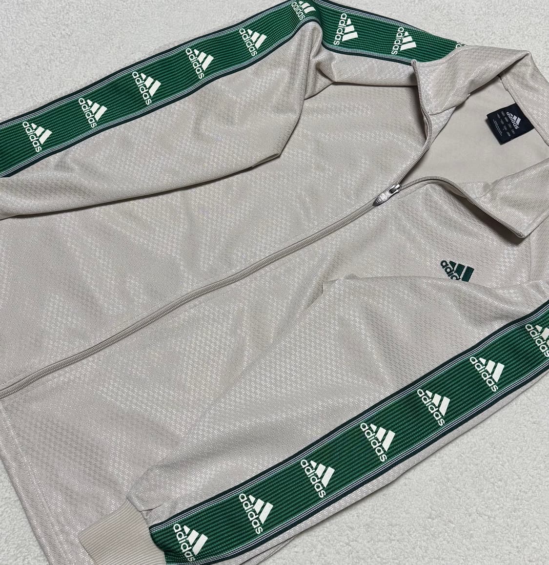 아디다스 일본 베이지 그린 져지  상품이미지3