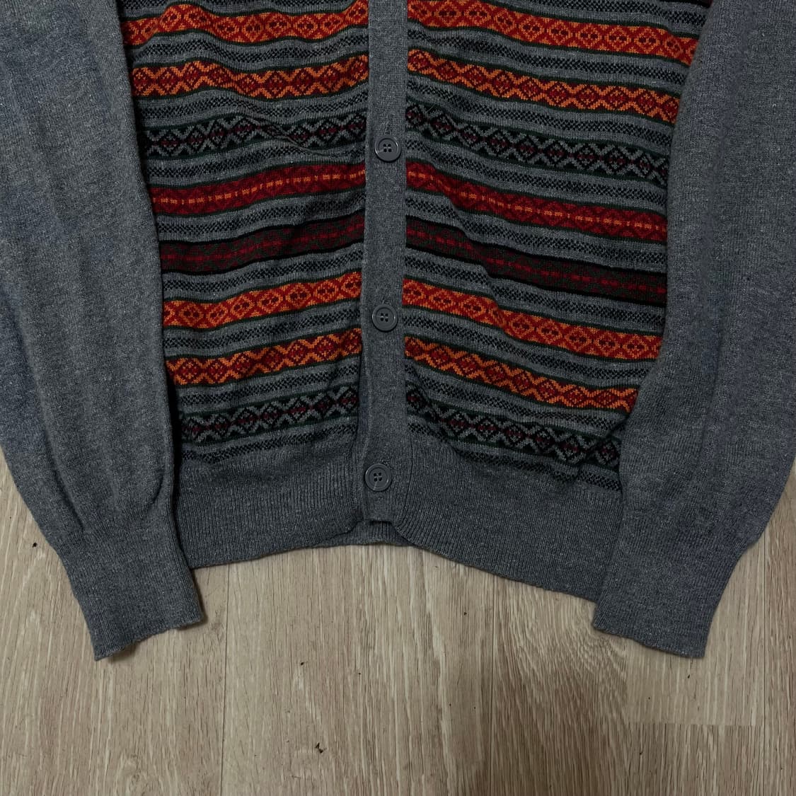 ZARA YOUNG 모직 자카드 니트 가디건 L/100 상품이미지3