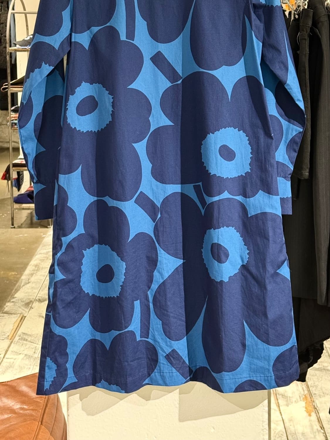 마리메꼬 블루 우니꼬 패턴 셔츠 원피스 상품이미지6