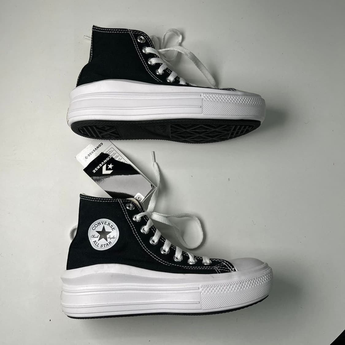 [새상품] 컨버스 척 테일러 올스타 무브 하이 블랙 230 상품이미지3