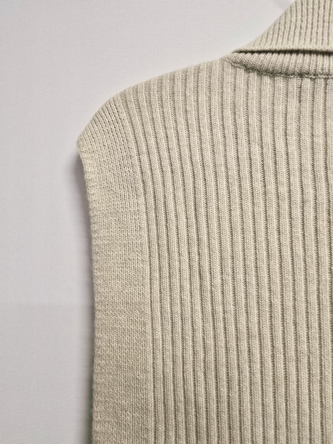 JS뉴욕 아이보리 카라넥 니트 조끼 상품이미지5